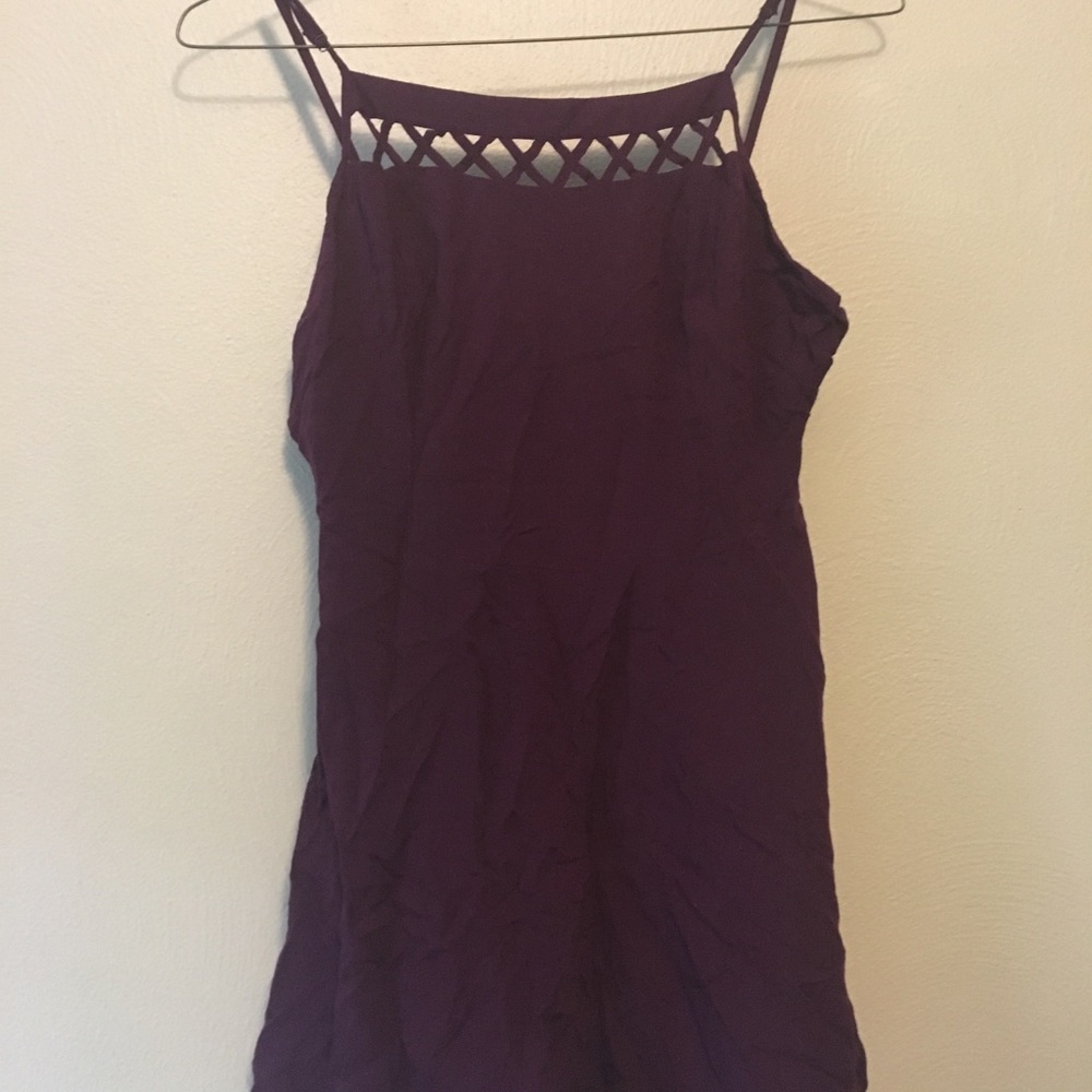 Burgundy Romper